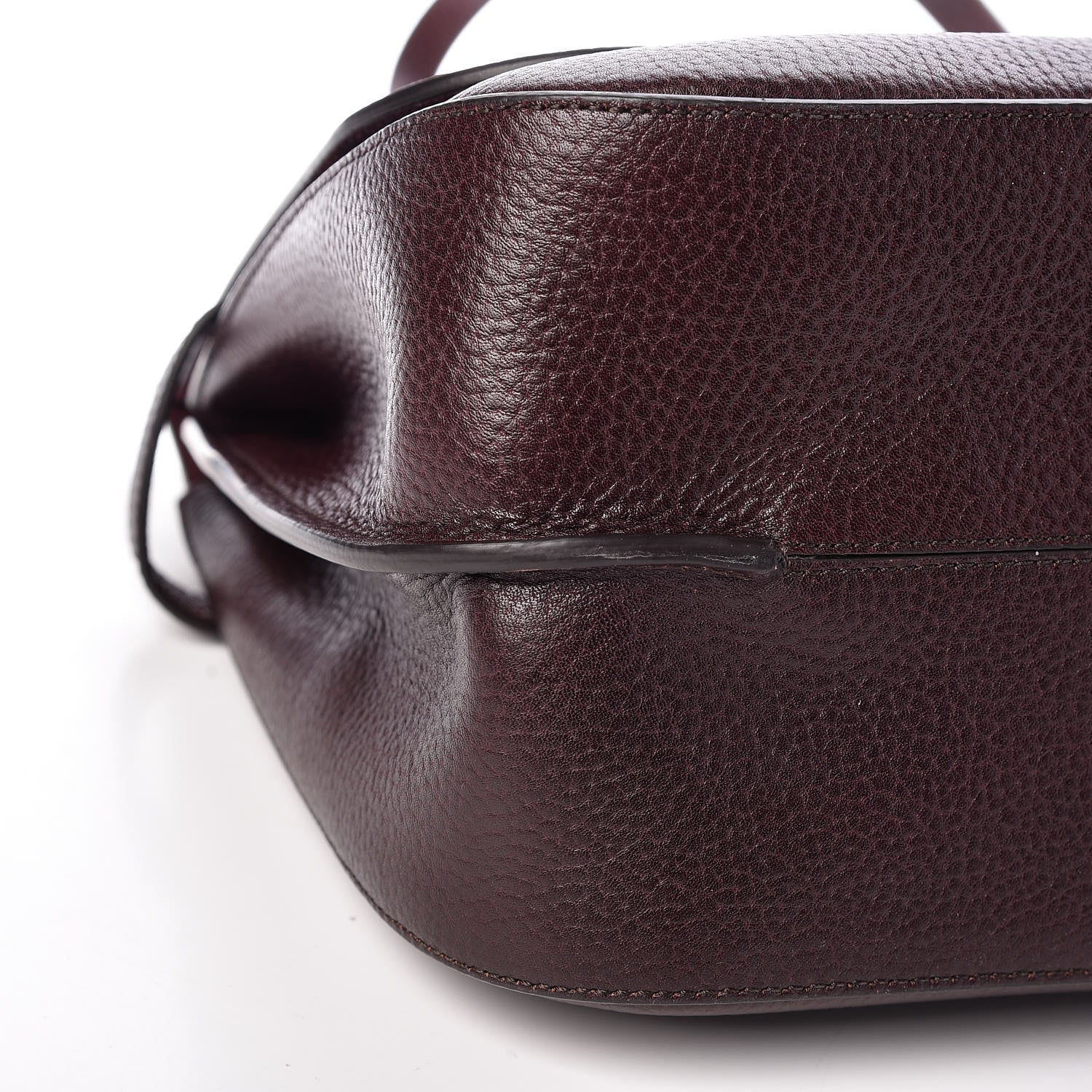 Mulberry Natural Grain Leather Amberley Satchel Oxblood 8 of 9