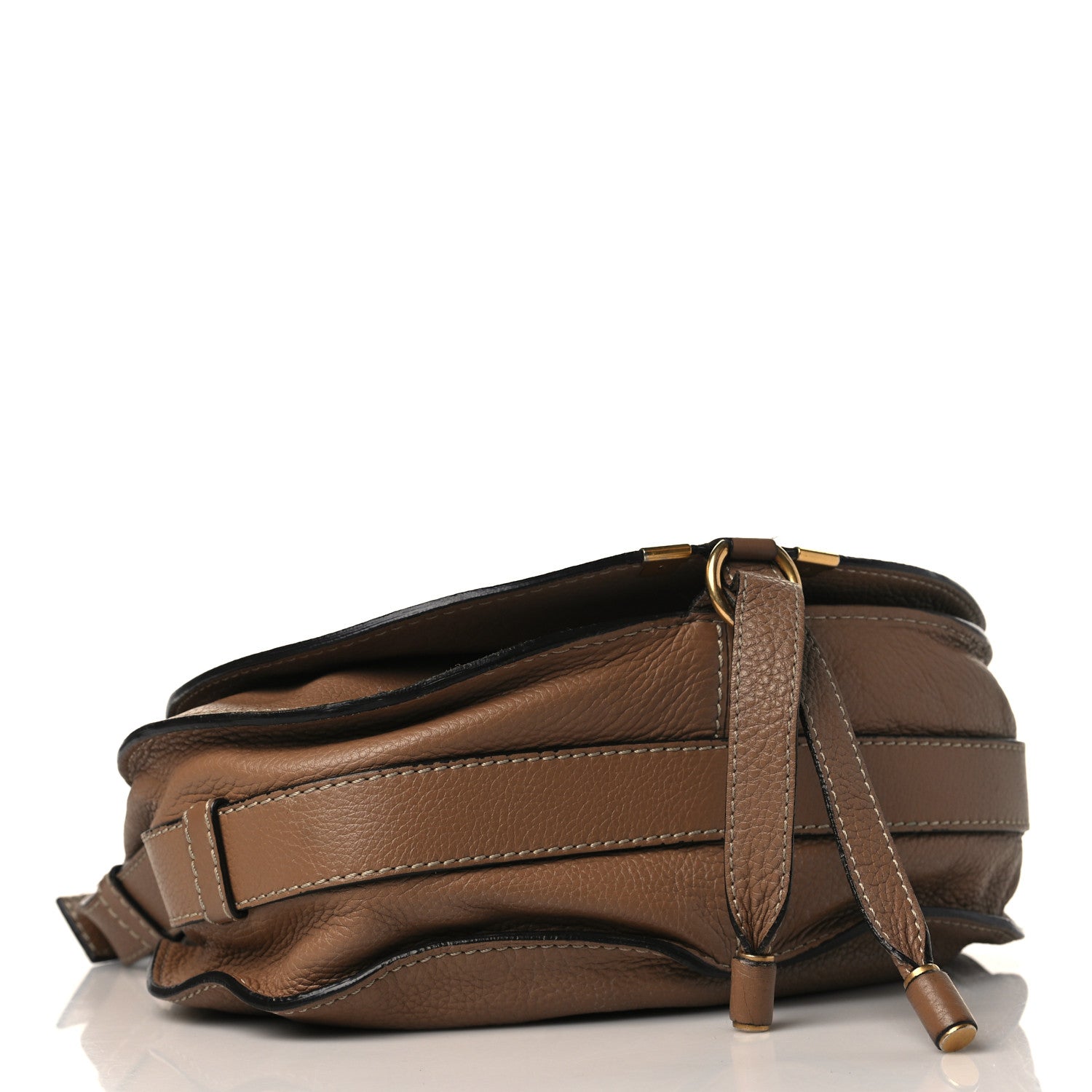 Chloe Calfskin Medium Marcie Round Crossbody Bag Nut 4 of 9