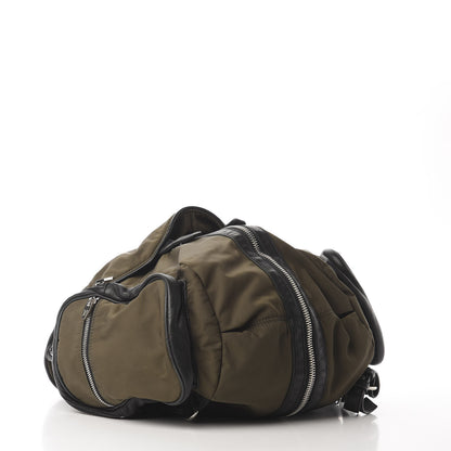 Alexander Wang Lambskin Nylon Marti Backpack Military 3 of 8