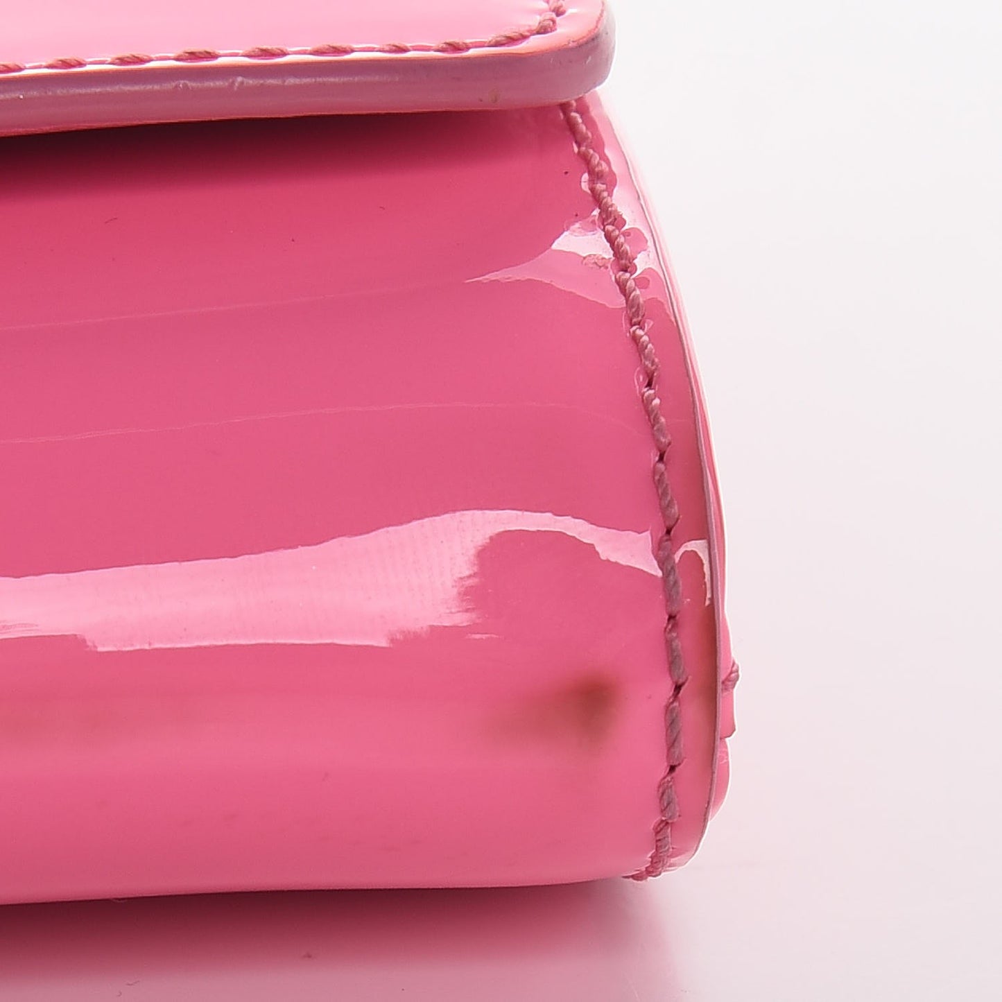 Patent Palazzo Medusa Chain Evening Bag Pink
