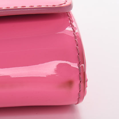 Versace Patent Palazzo Medusa Chain Evening Bag Pink 12 of 15