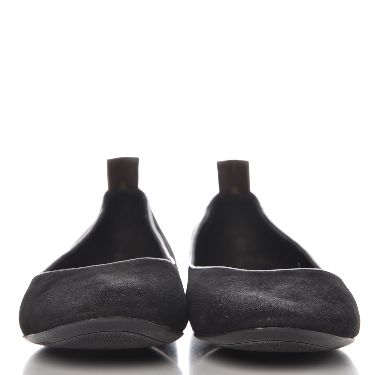Louis Vuitton Suede Uniformes Ballet Flats 37 Black 2 of 11