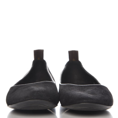 Louis Vuitton Suede Uniformes Ballet Flats 37 Black 2 of 11