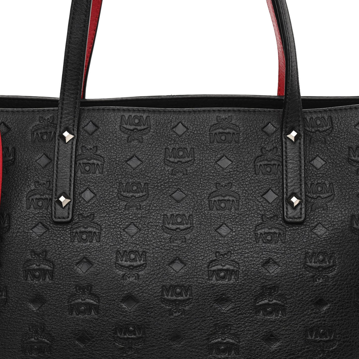 Calfskin Ottomar Monogram Medium Klara Shopper Tote Black