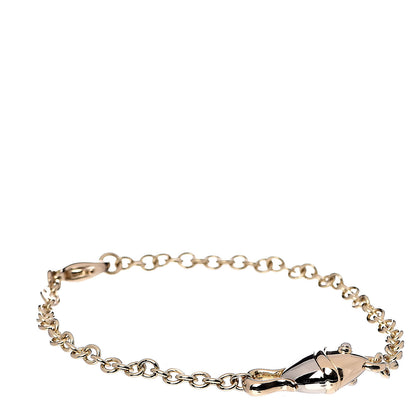 Bulgari 18K Yellow White Gold Fish Chain Bracelet 1 of 4