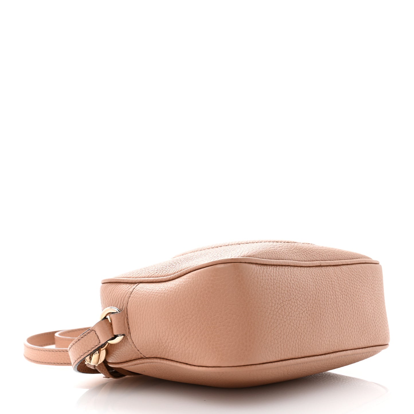 Pebbled Calfskin Small Soho Disco Bag Camelia