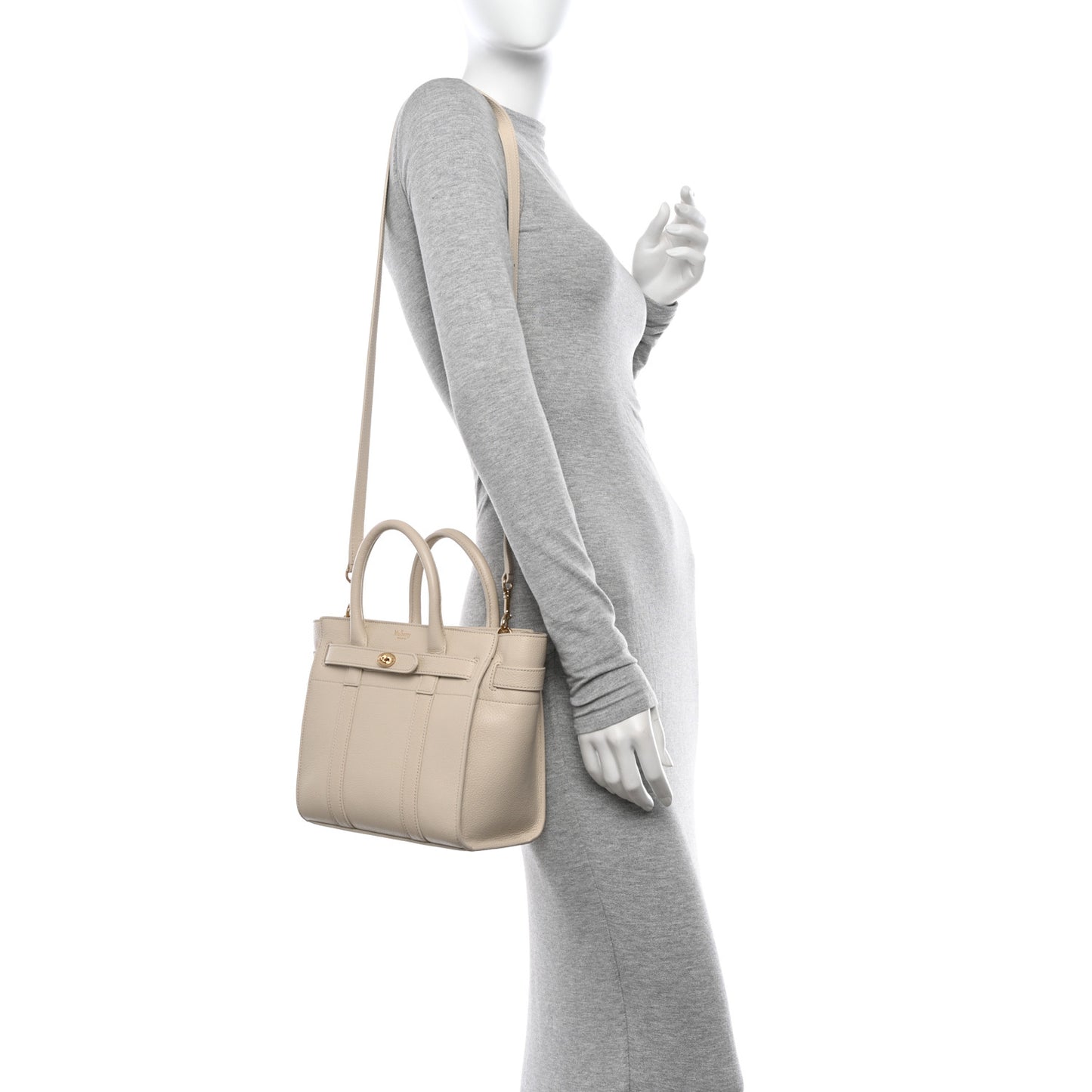 Small Classic Grain Mini Zipped Bayswater Chalk