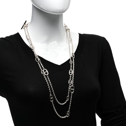 Hermes Sterling Silver Farandole Necklace 160 2 of 5