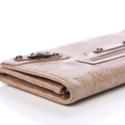 Balenciaga Agneau Classic Hardware Money Wallet Seigle 10 of 17