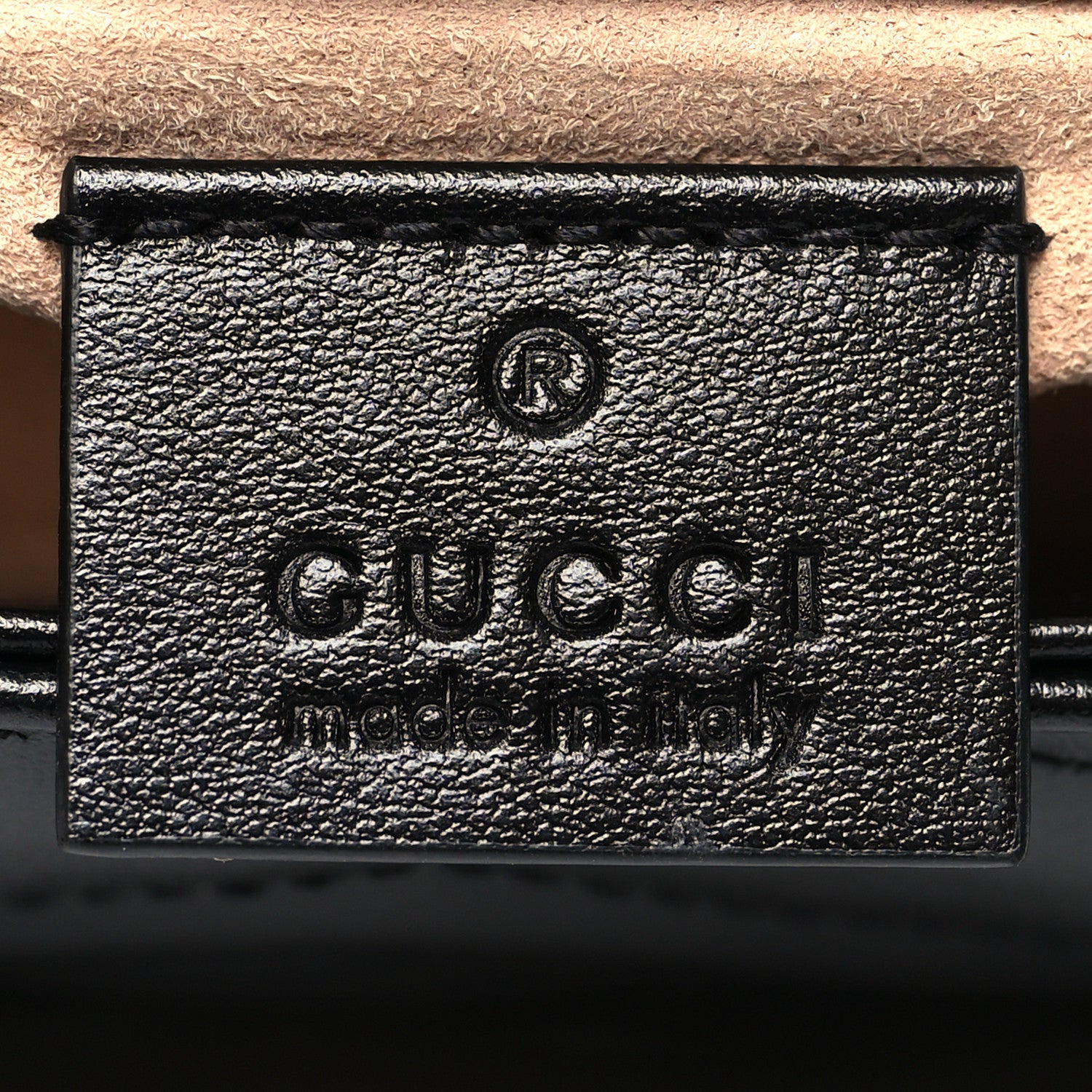 Gucci Calfskin Matelasse Super Mini GG Marmont Shoulder Bag Black 6 of 11