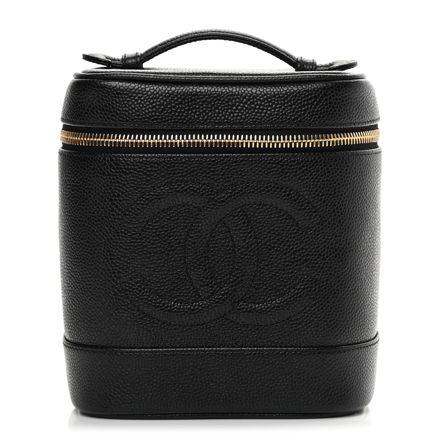 Chanel Caviar Vanity Cosmetic Case Black 1 of 10