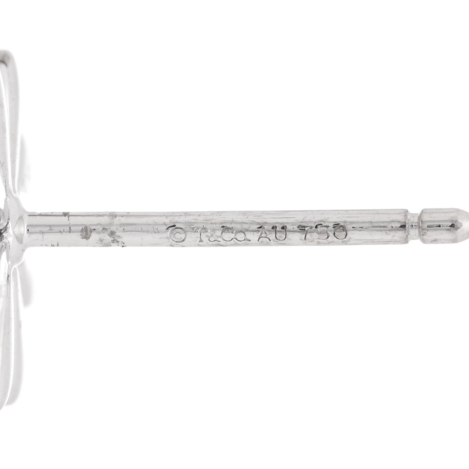 Tiffany 18k White Gold Diamond Daisy Earrings 4 of 4