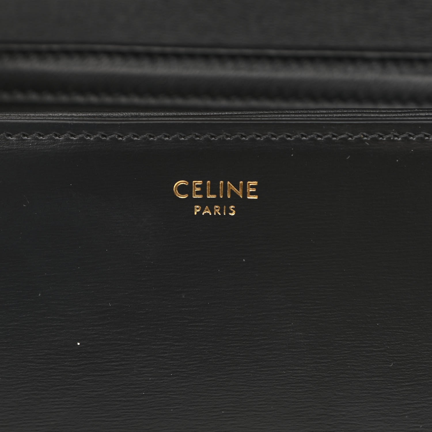 Celine Shiny Calfskin Small Triomphe Black 6 of 10