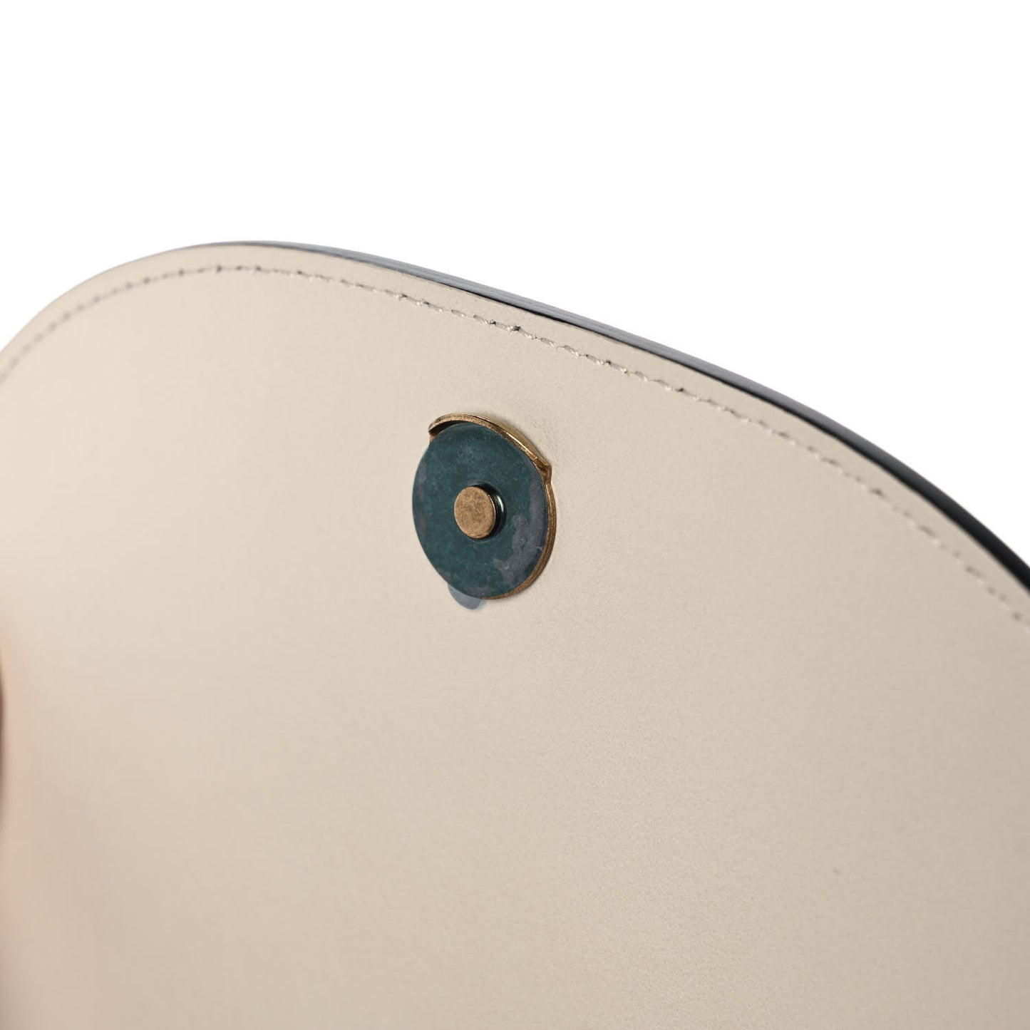 Calfskin Suede Small Nile Bracelet Bag Off White