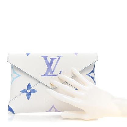 Louis Vuitton Monogram Giant By The Pool Kirigami Pochette Set Blue Rose Beige 2 of 11