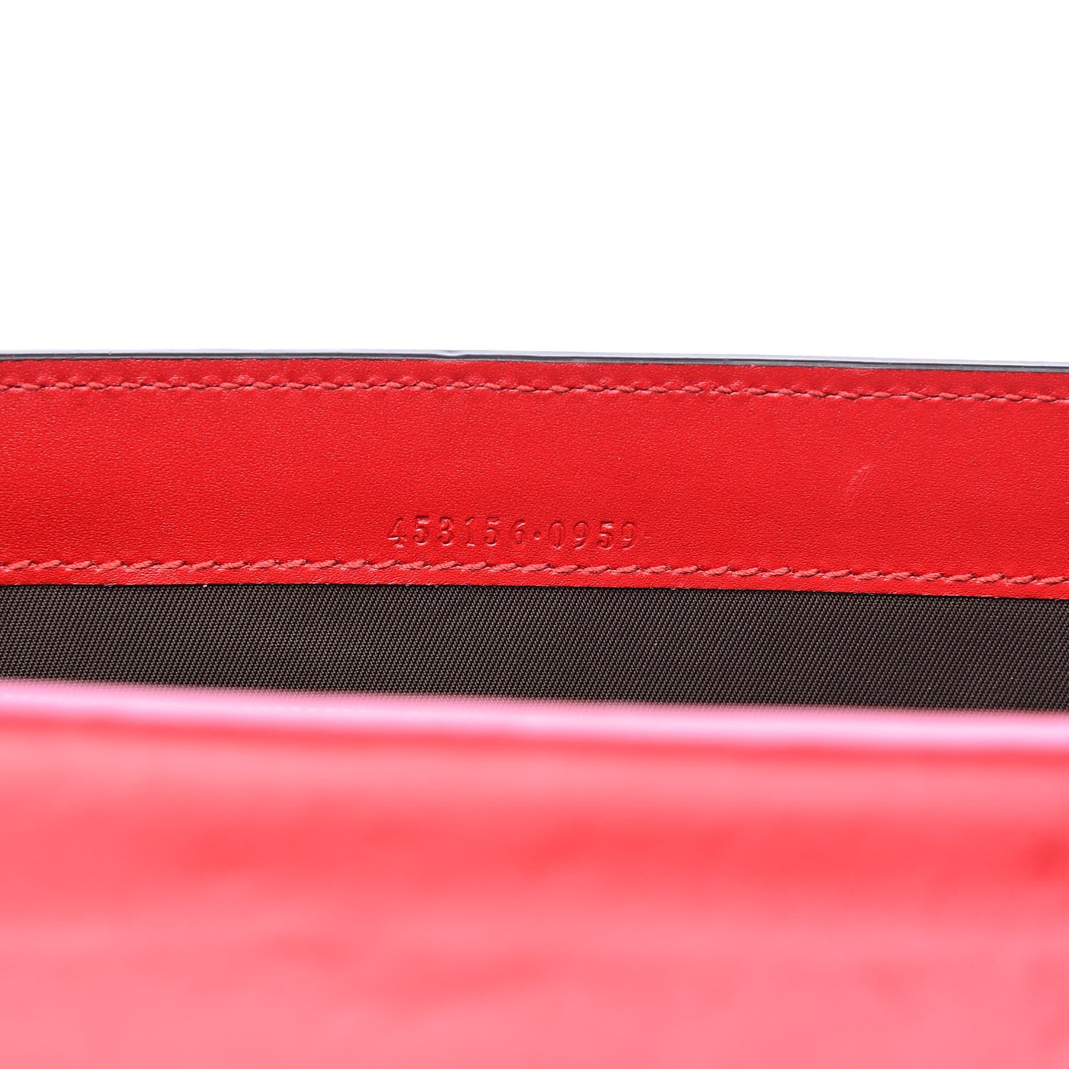 Gucci Guccissima Padlock Clutch Hibiscus Red 7 of 10