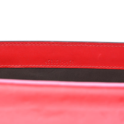 Gucci Guccissima Padlock Clutch Hibiscus Red 7 of 10
