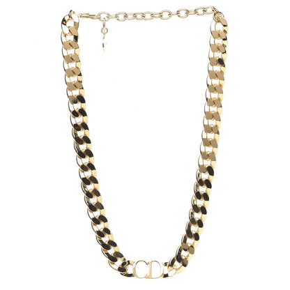 Christian Dior Metal Danseuse Etoile Chain Choker Necklace Gold 2 of 4
