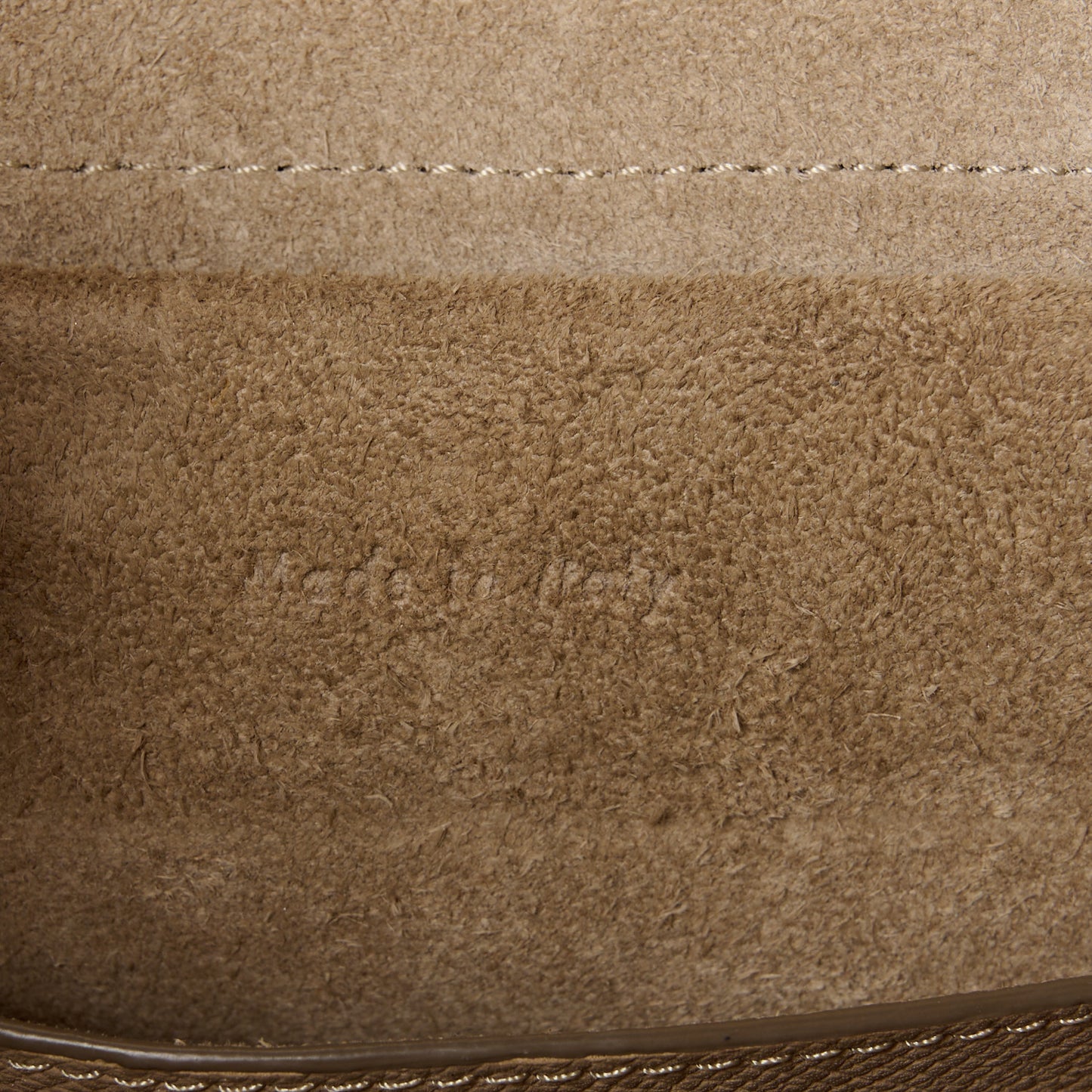 Baby Grained Calfskin Micro Belt Bag Light Taupe
