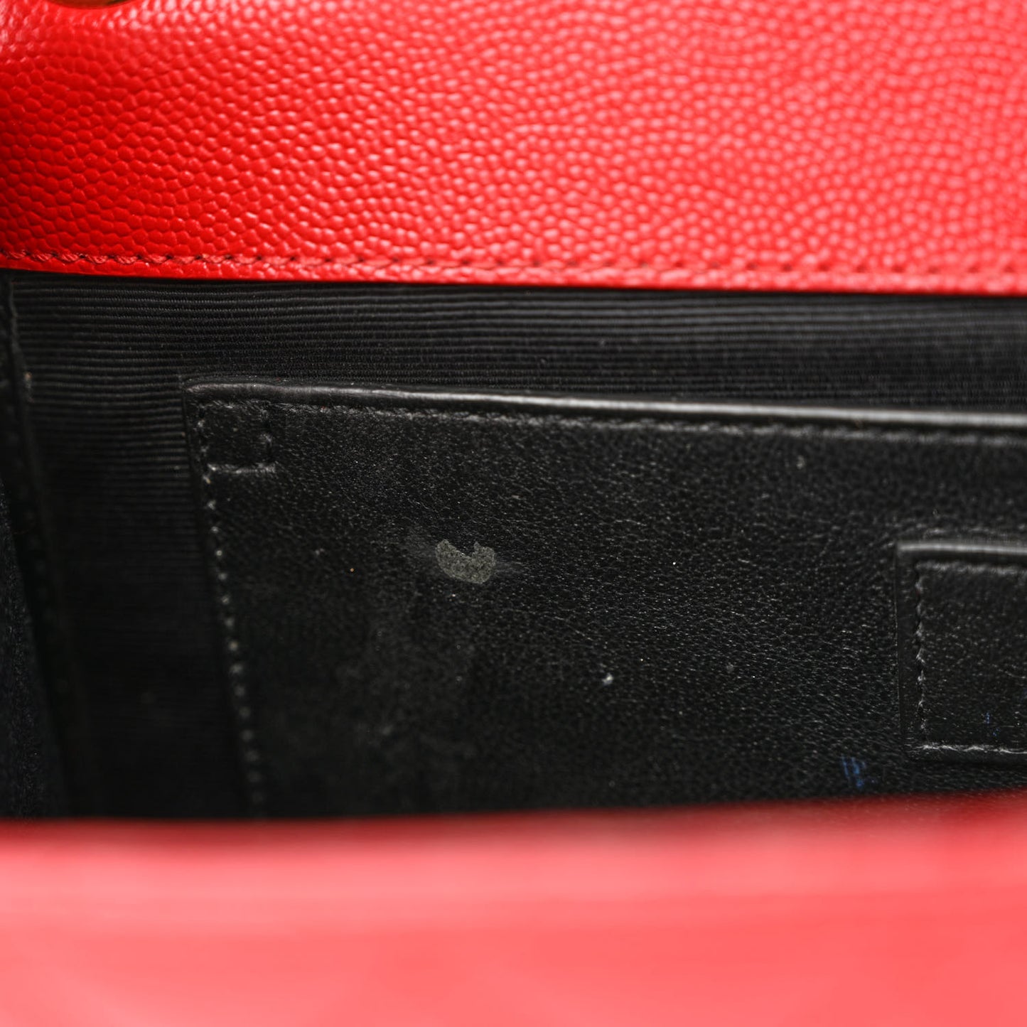 Grain De Poudre Textured Mixed Matelasse Triquilt Medium Monogram Satchel New Red