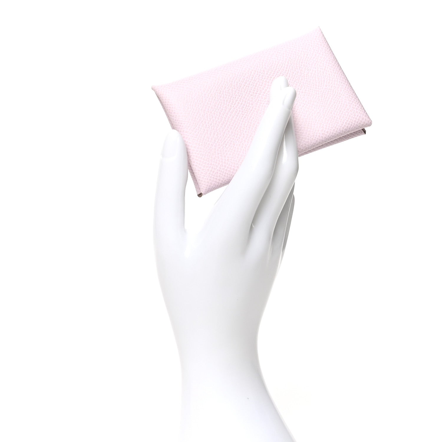 Hermes Epsom Calvi Card Case Mauve Pale 2 of 8