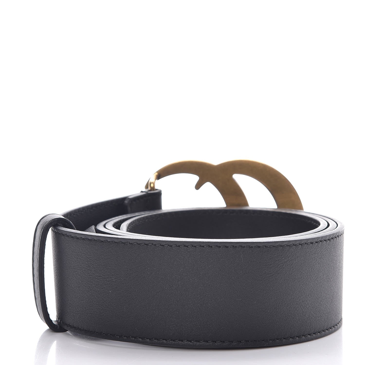 Gucci Calfskin Double G 40mm Belt 80 32 Black 3 of 6
