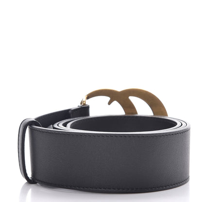 Gucci Calfskin Double G 40mm Belt 80 32 Black 3 of 6