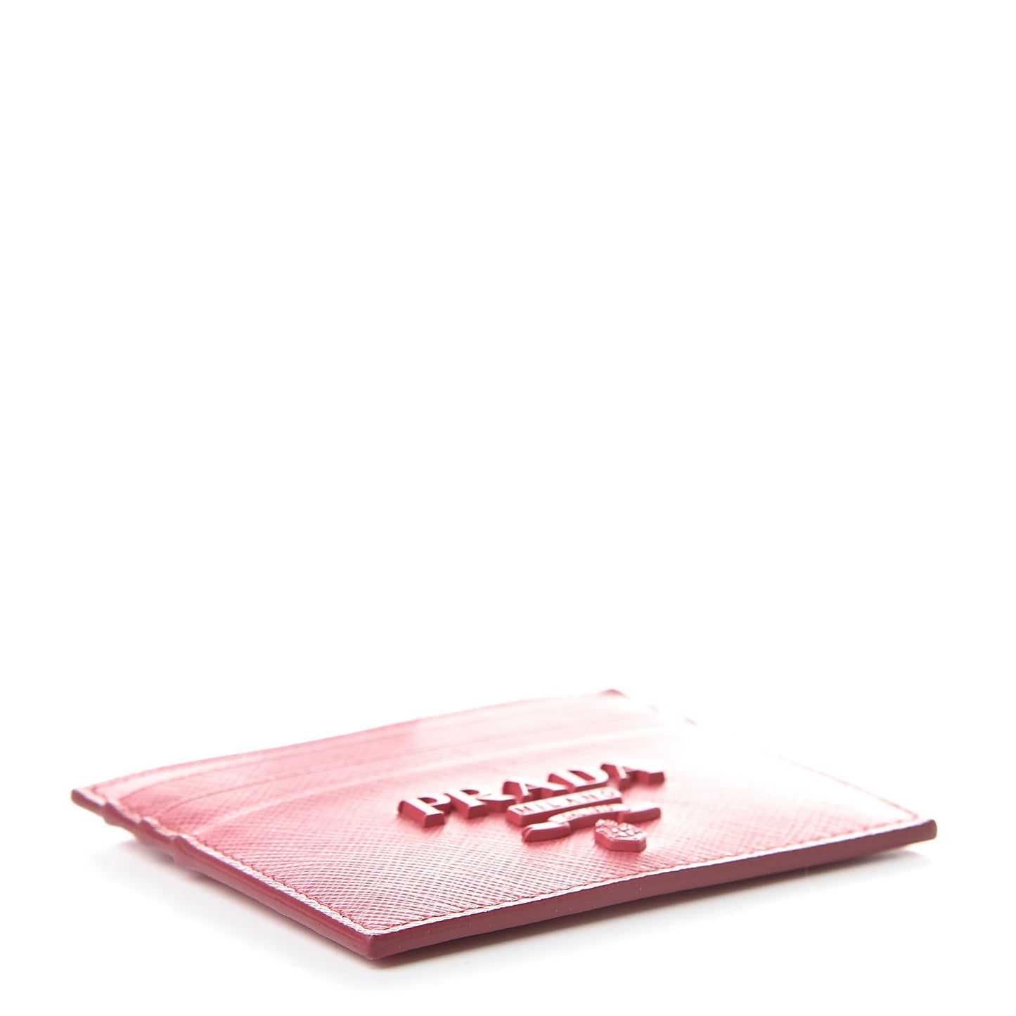 Saffiano Shine Monochrome Card Holder Peonia