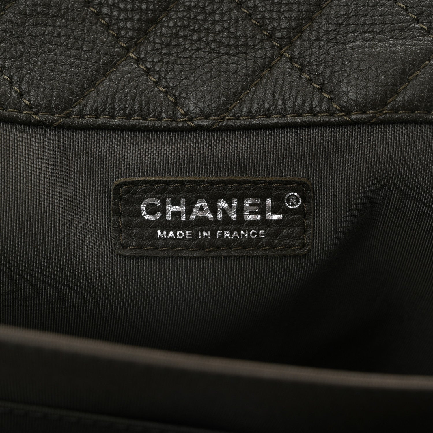 Chanel Calfskin Quilted XXL Travel Flap Bag Khaki 6 of 12