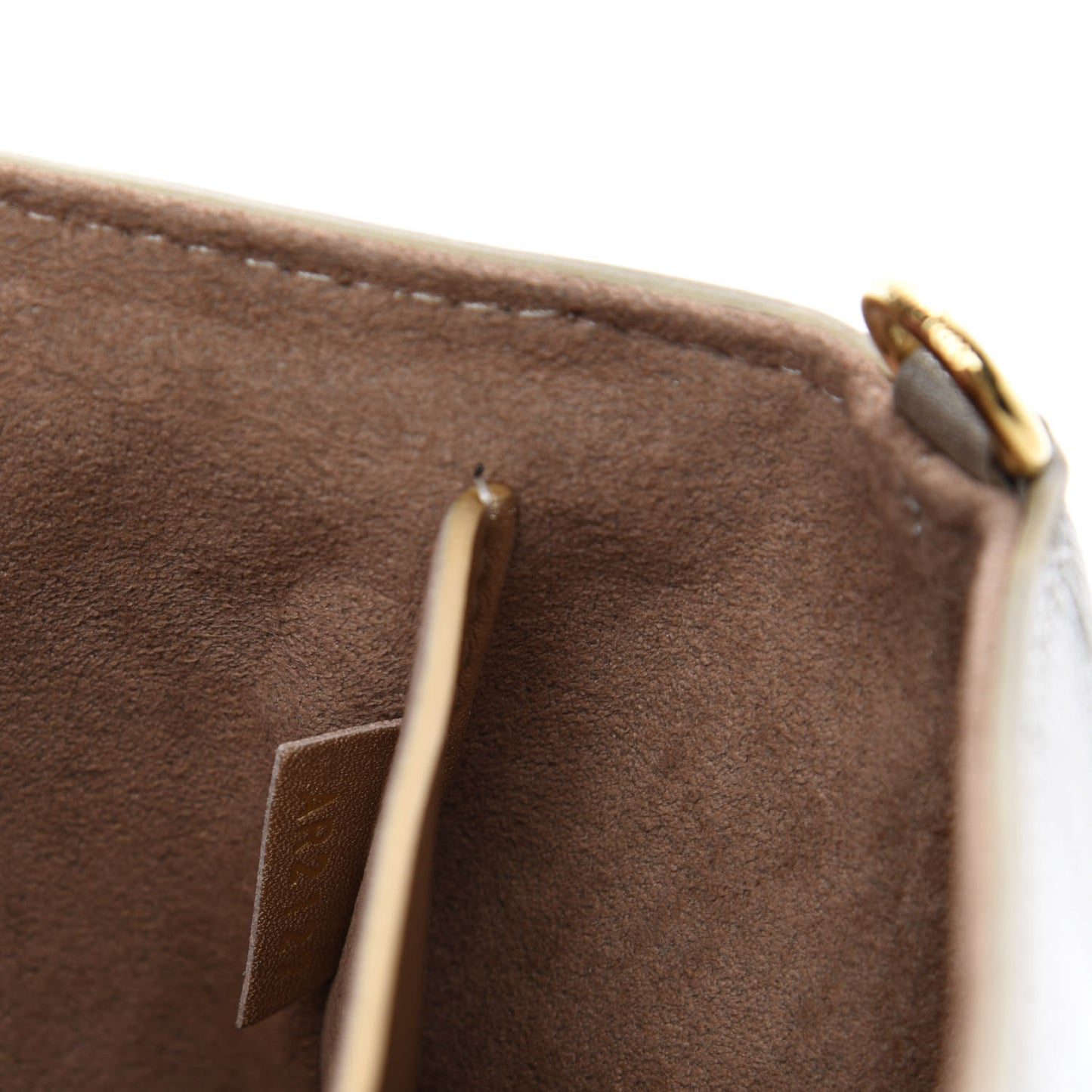 Metallic Calfskin Love Note Gold Silver