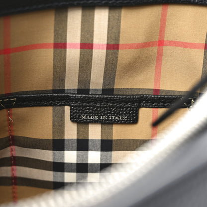 Burberry Derby Calfskin Medium Banner Tote Black 7 of 10
