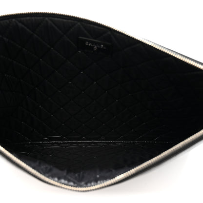 Chanel Caviar Studded Medium Deauville Pouch Black 5 of 7