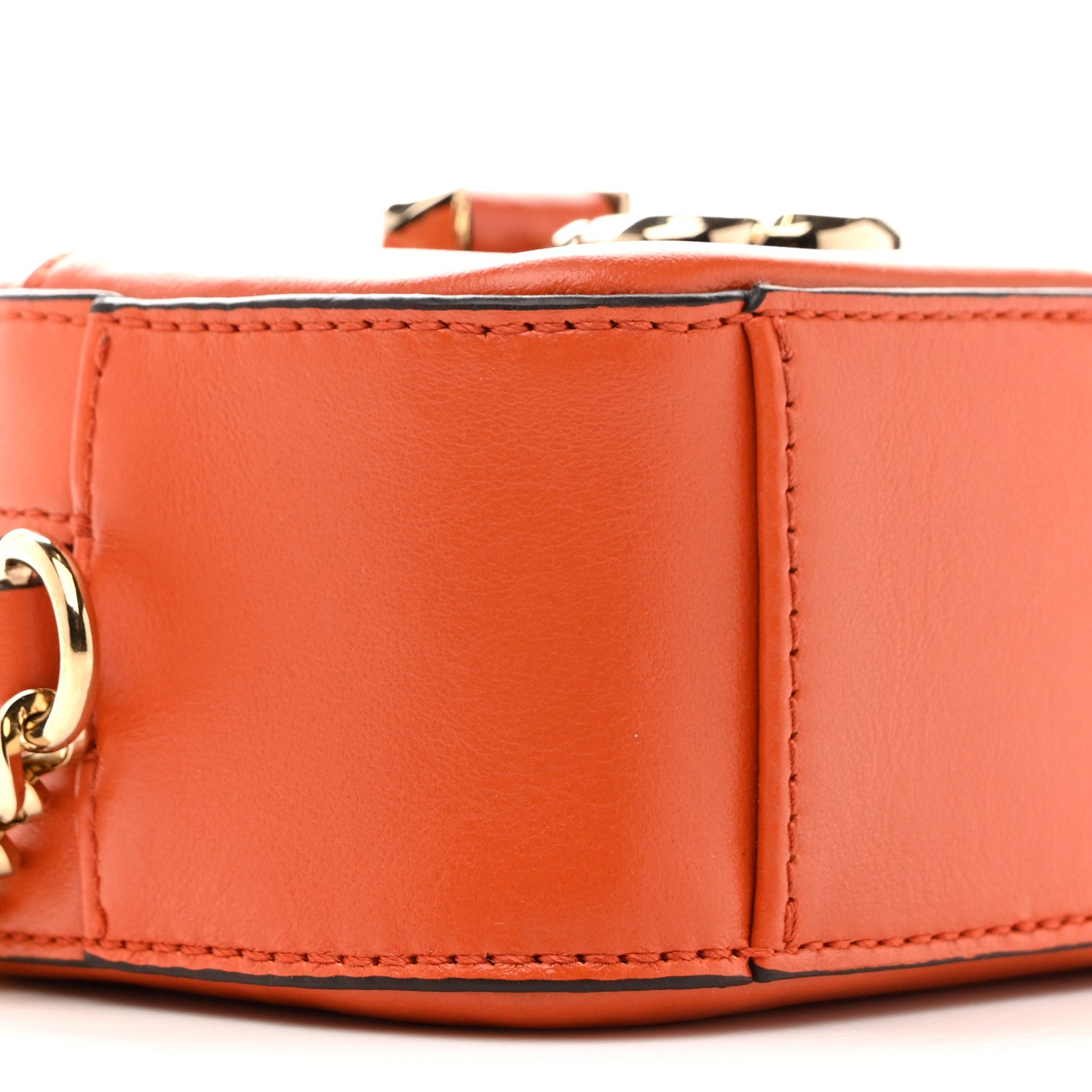 Jimmy Choo Calfskin Micro Hale Crossbody Amber Orange 9 of 13