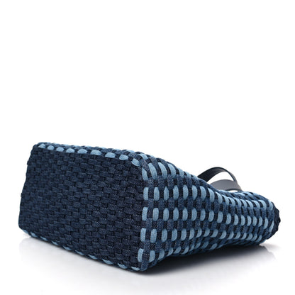 Miu Miu Denim Intreccio Tote Bleu 6 of 6