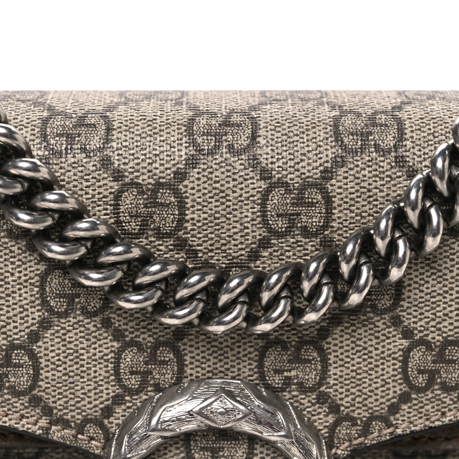 Gucci GG Supreme Monogram Mini Dionysus Shoulder Bag Taupe 8 of 11