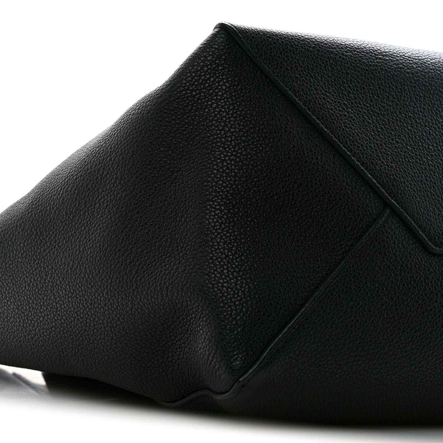 Soft Grained Calfskin Small Belt Cabas Phantom Black