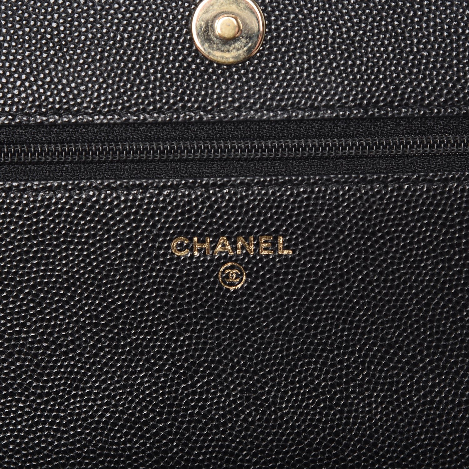 Chanel Caviar Quilted Boy Wallet On Chain WOC Black 6 of 9
