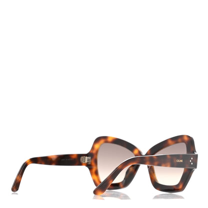 Celine Acetate Crystal Butterfly Sunglasses CL 4067IS Dark Havana 4 of 7