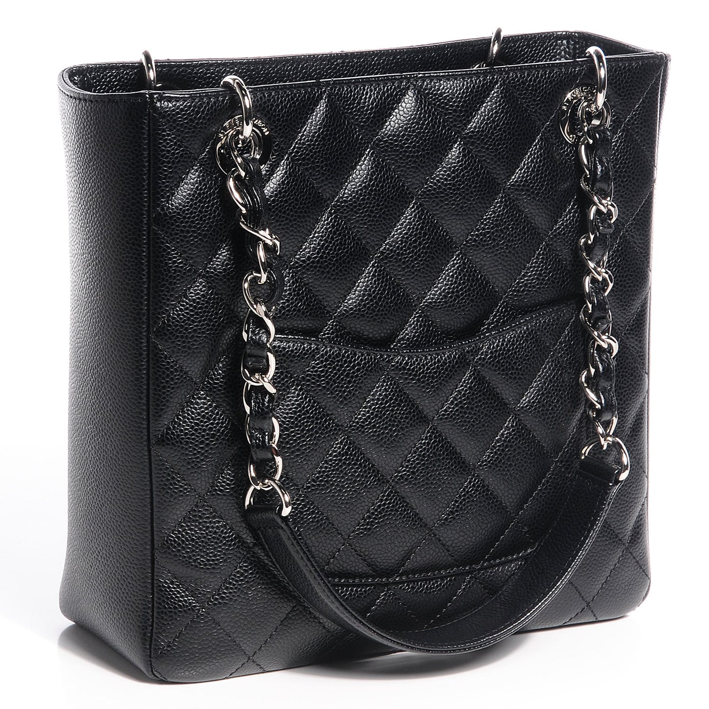 Caviar Petit Shopping Tote PST Black
