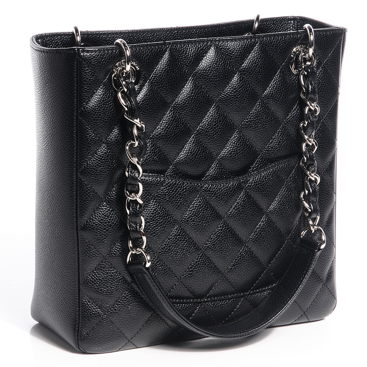 Chanel Caviar Petit Shopping Tote PST Black 3 of 8