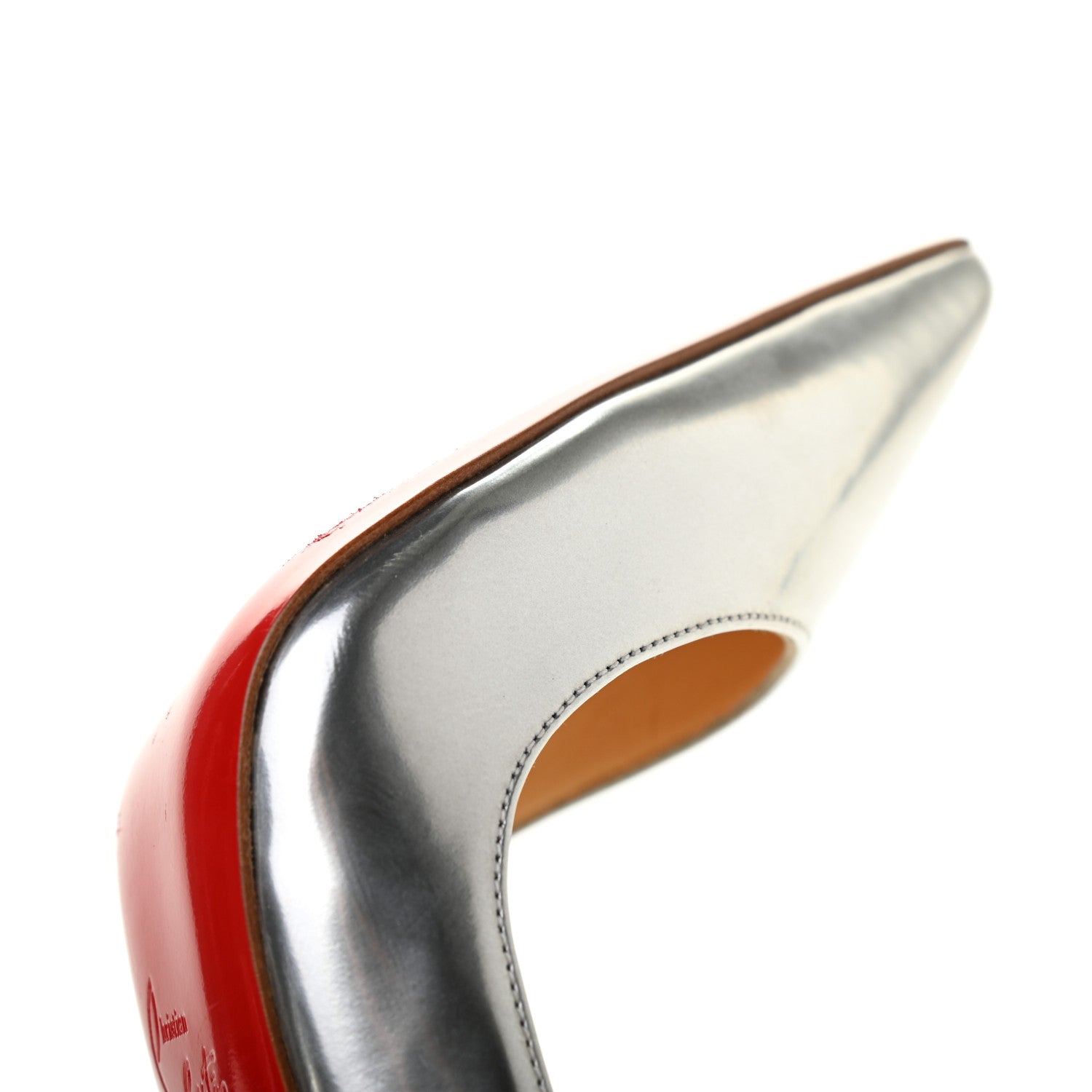 Christian Louboutin Metallic Calfskin So Kate 120 Pumps 35 Silver 8 of 10
