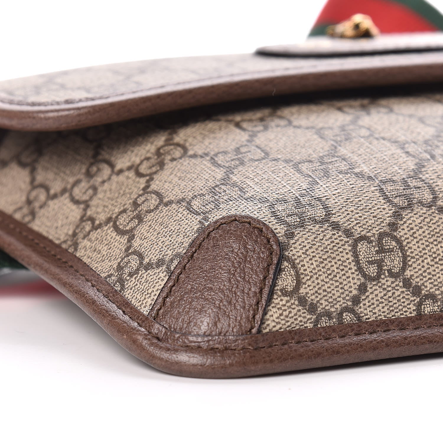 Gucci GG Supreme Monogram Neo Vintage Web Belt Bag Brown 6 of 10