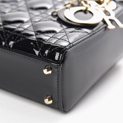 Christian Dior Patent Cannage Mini Lady Dior Black 13 of 16