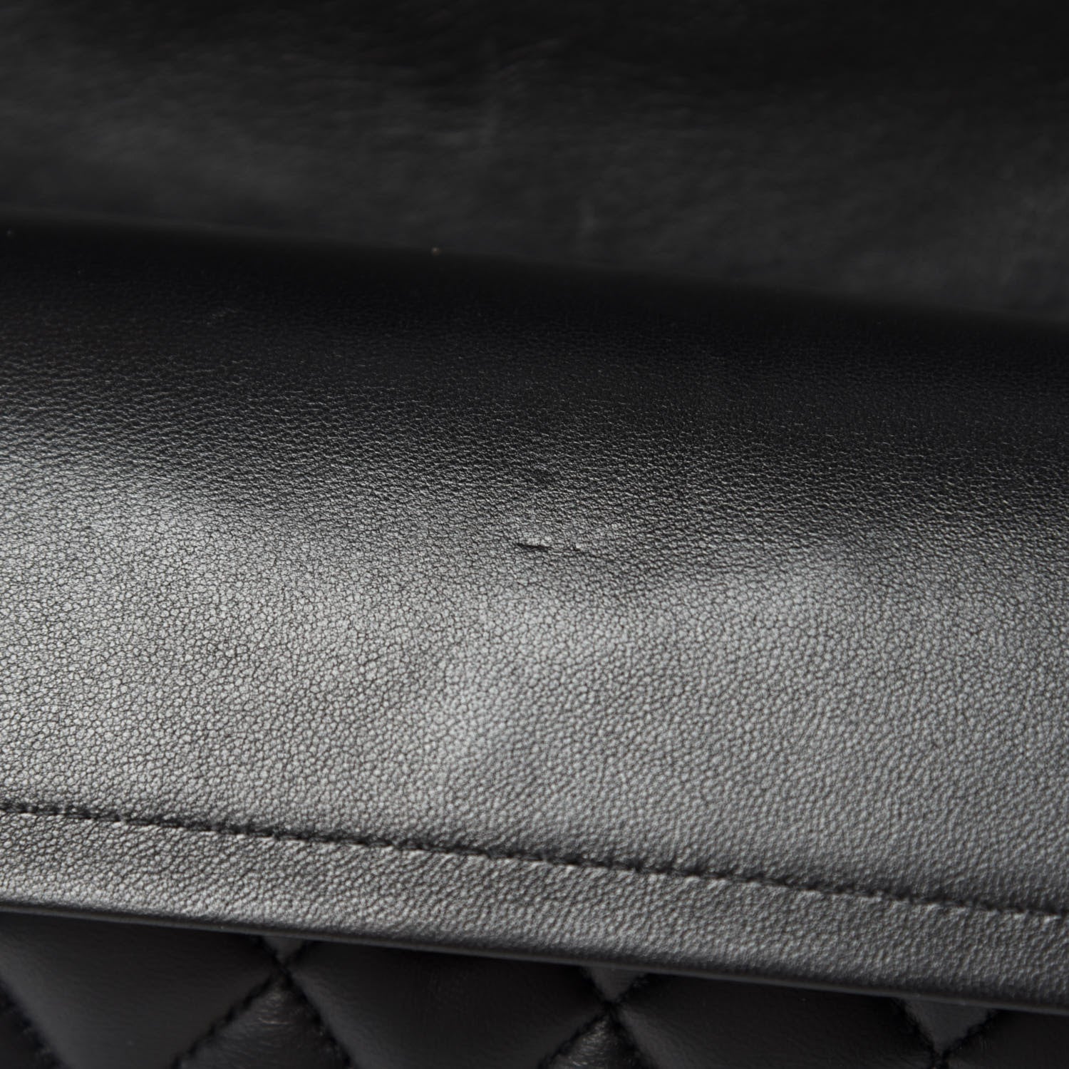 Chanel Lambskin Quilted Medium Double Flap Black 14 of 18