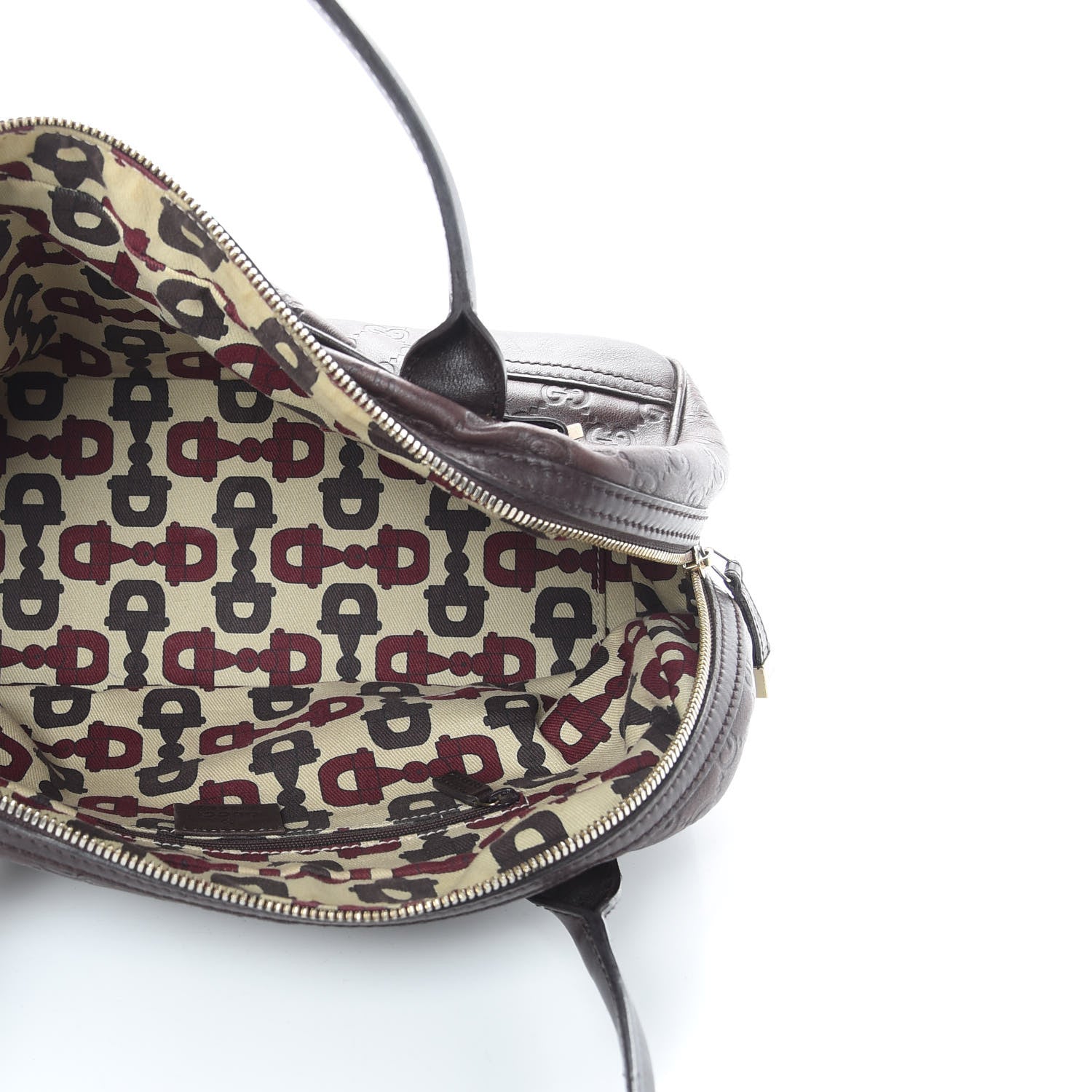 Gucci Guccissima Small Princy Satchel Brown 5 of 15