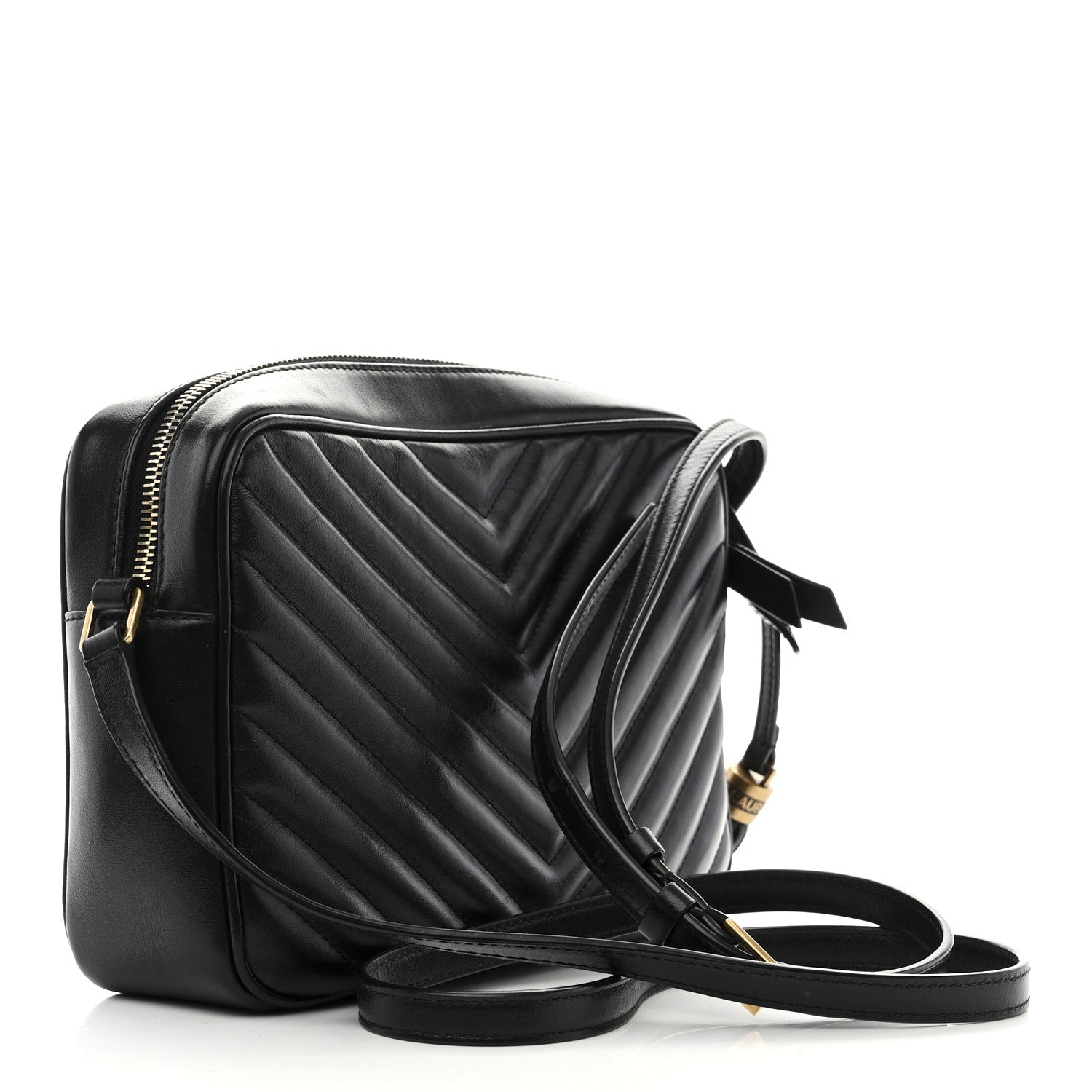 Saint Laurent Calfskin Matelasse Monogram Lou Camera Bag Black 3 of 11