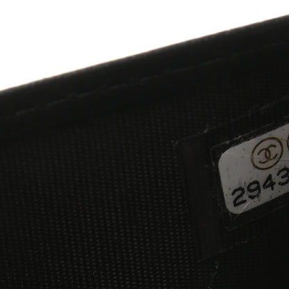 Chanel Caviar Quilted Boy Yen Wallet Black 8 of 9