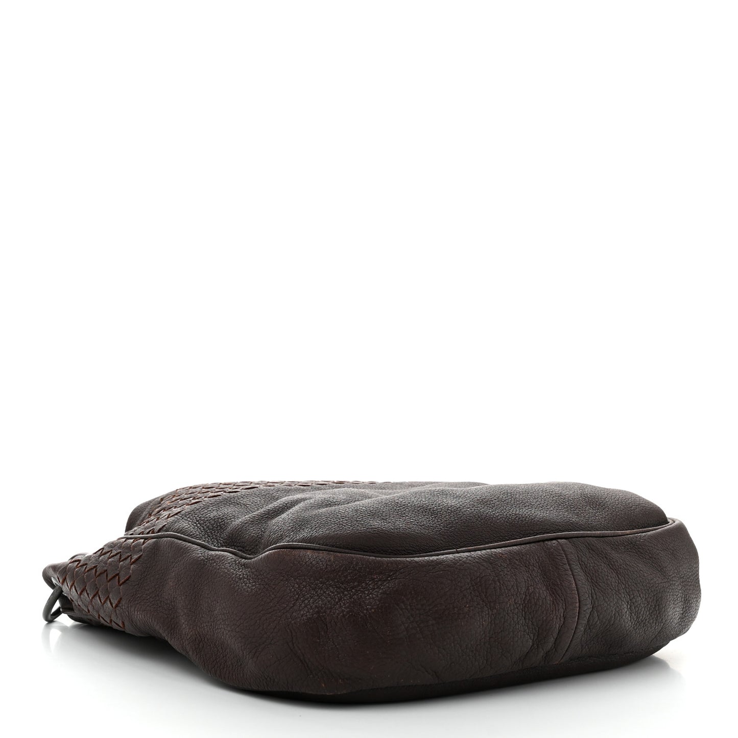 Cervo Intrecciato Shoulder Bag Ebano