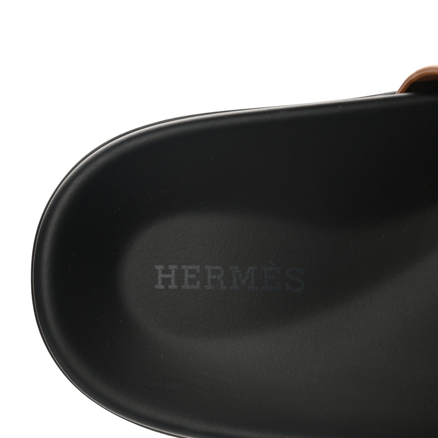 Hermes Calfskin Mens Chypre Sandals 41.5 Gold 6 of 9