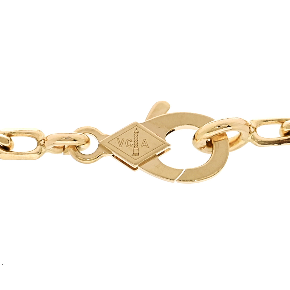 Van Cleef & Arpels 18K Yellow Gold Mother of Pearl 5 Motifs Vintage Alhambra Bracelet 3 of 6